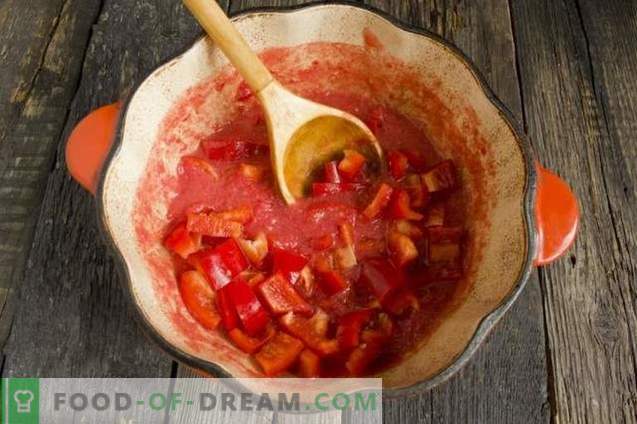 Styginių pupelių pomidorų žiemą