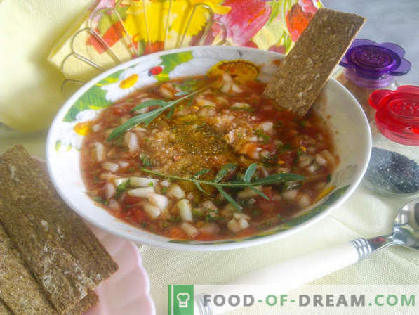 Gazpacho receptas - pagal Ispanijos receptą pagaminkite šaltą pomidorų sriubą