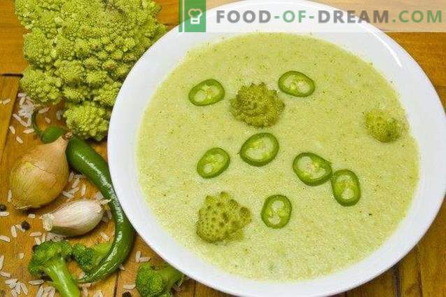 Liesinių brokolių ir romėnų kremo sriuba