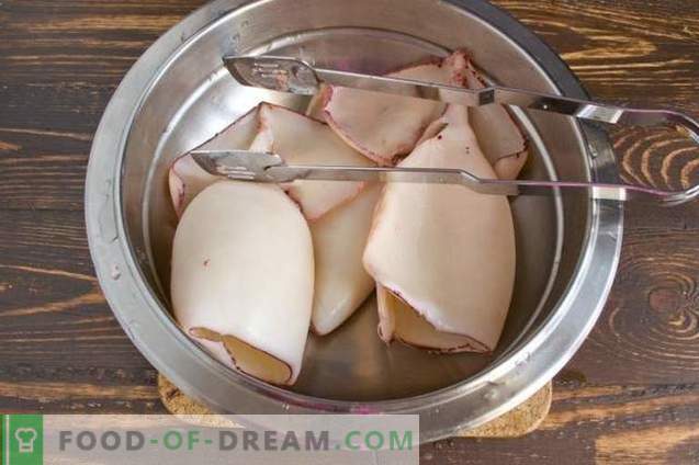 Korėjos kalmarai - skanūs jūros gėrybių salotos