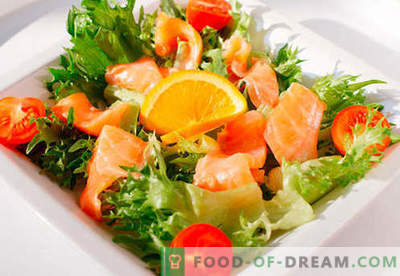 Salată cu somon - o selecție de cele mai bune rețete. Cum să faci o salată cu somon corect și delicios.