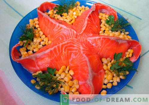 Starfish salotos - penki geriausi receptai. Kaip tinkamai ir skaniai virti salotos „Starfish“.