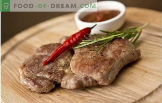 Escalope de carne de porco - gosto de carne real! As melhores receitas de vieiras na grelha, no forno e no tabuleiro
