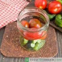Marinuoti agurkai su pomidorais - vasarą rinktiniai žiemai