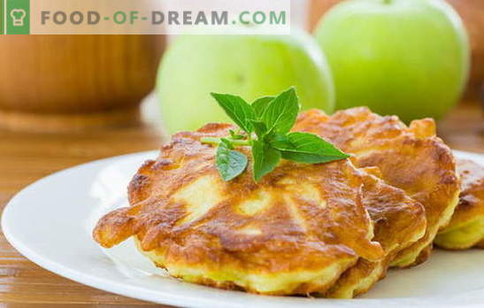 Blynai su obuoliais - skanūs ir sveiki pyragaičiai be vargo. Tradiciniai ir originalūs obuolių frittų receptai