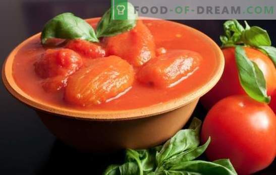 Pomidorai savo sultyse žiemą: patinka pilti ir tampa nesuderinta! Pomidorų receptai savo sultyse žiemai