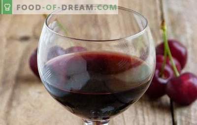 Körsbärsvin hemma: de viktigaste punkterna i vinlagning. Receptar hemlagade viner från körsbär