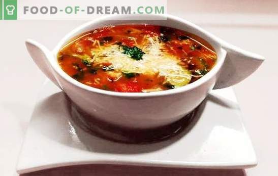 Minestrone Soup - sveikas iš saulėtos Italijos! Minestrono sriubos receptai su makaronais, šonine, grybais, pupelėmis, parmezanu