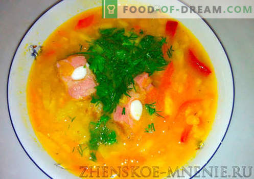Žirnių sriuba - receptas su nuotraukomis ir žingsnis po žingsnio aprašymas