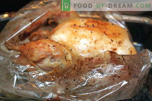 Jūsų viščiukas - geriausi receptai. Kaip tinkamai ir skaniai virti vištienos rankovę kepimui.