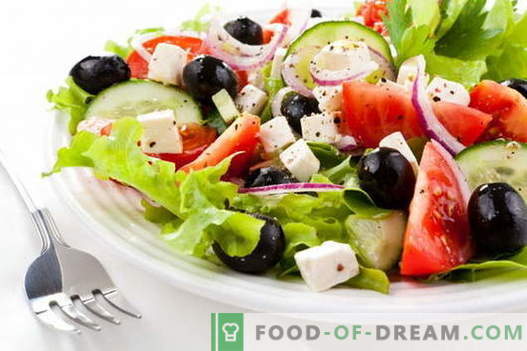 Graikų salotos - geriausi receptai. Kaip tinkamai ir skaniai ruošti graikų salotas
