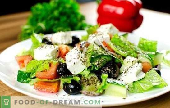Graikų salotos: klasikiniai žingsniai po žingsnio receptai. Skanūs, sveiki ir švieži graikų salotos pagal klasikinius receptus