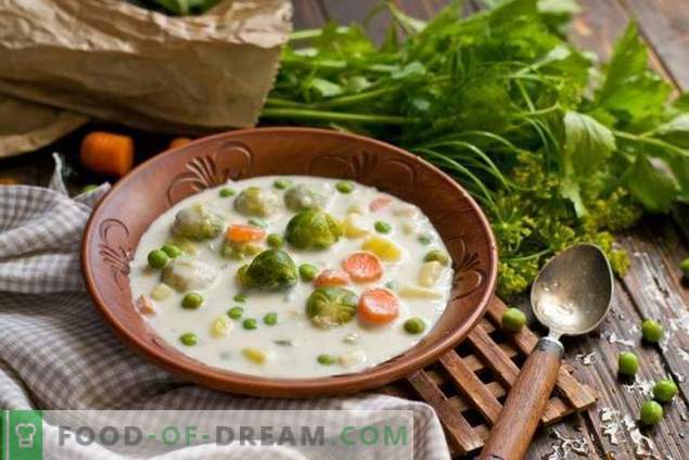 Pieno sriuba su daržovėmis - neįprastas, bet labai skanus!