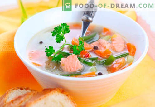 Upėtakių sriubos - patvirtinti receptai. Kaip tinkamai ir skaniai virti upėtakių sriuba.