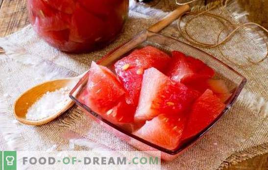 Patvirtinti skanių marinuotų arbūzų receptai žiemai. Kaip marinuoti arbūzus bankuose žiemai