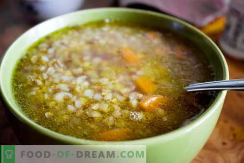 Grikių sriuba - geriausi receptai. Kaip virti grikių sriuba ir skanus.