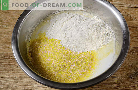 Kukurūzų miltai: sodrus, gražus desertas kefyre. Kaip gaminti kukurūzų blynus: žingsnis po žingsnio foto receptas