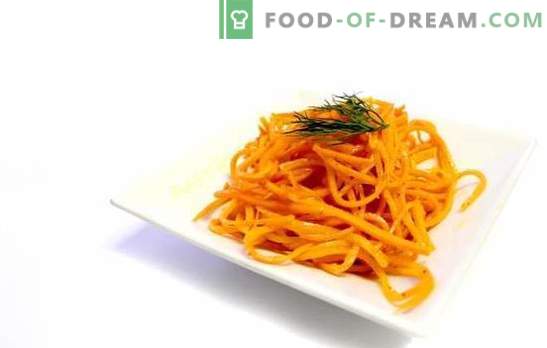 Acest morcov în stil coreean la domiciliu este o gustare savuroasă. Rețete de morcovi autentici coreeni cu aditivi