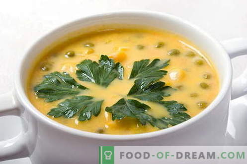 Žirnių sriuba - geriausi receptai. Kaip tinkamai ir skaniai virti žirnių sriuba.