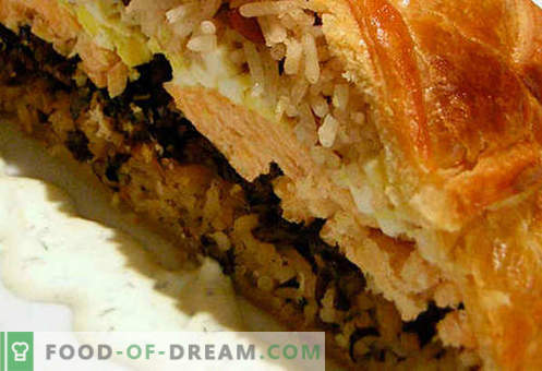 Kulebyaka su mėsa - geriausi receptai. Kaip tinkamai ir skaniai virti mėsos pyragą su mėsa.