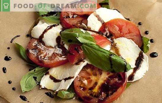 Mozzarella su pomidorais - pasitaiko italų pasakų. Mozzarellą su pomidorais naudojame įvairiais būdais ir ... mėgautis!