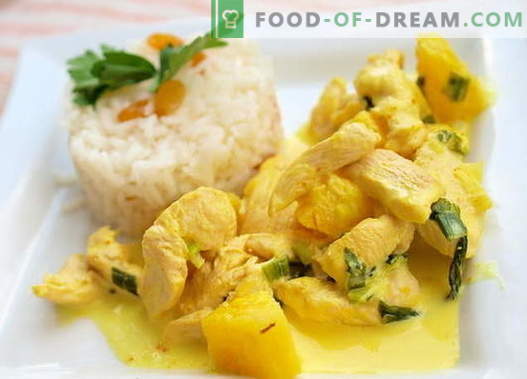 Curry Chicken - geriausi receptai. Kaip tinkamai ir skaniai virti kario vištiena.