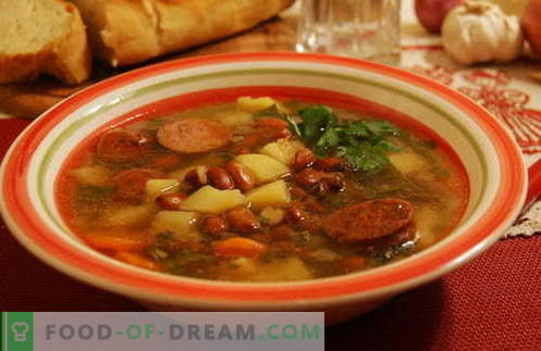 Pupelių sriuba - geriausi receptai, gudrybės ir paslaptys. Kaip virti skanios pupelių sriuba: su mėsa, šonine, vištiena