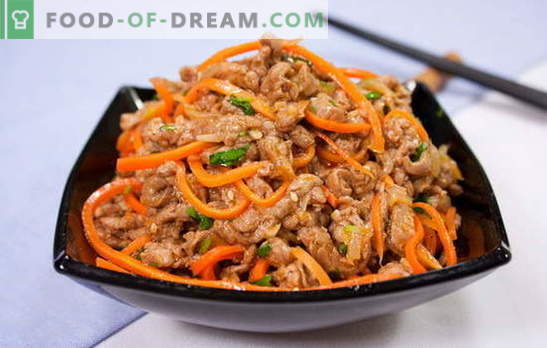 Хе-месо - не само корейците обичат! Най-добрите възможности за предястия хе с месо и краставици, моркови, зеле, патладжан, картофи