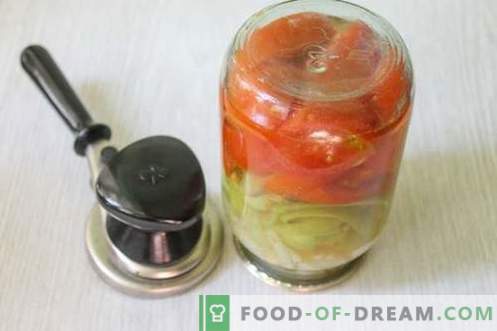 Salotos paprikos ir pomidorų žiemai su aspirinu - idealus konservavimo būdas