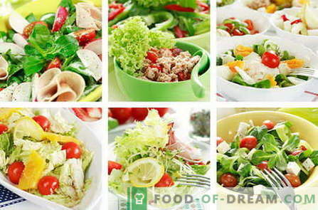 Dietos salotos - geriausi receptai. Kaip tinkamai paruošti ir skaniai vartoti dietą.