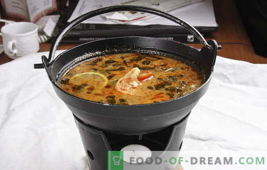 Tajų sriuba - egzotiška jūsų virtuvėje. Tajų sriubos receptai su jautiena, žuvimi, vištiena, jūros gėrybėmis, daržovėmis ir grybais