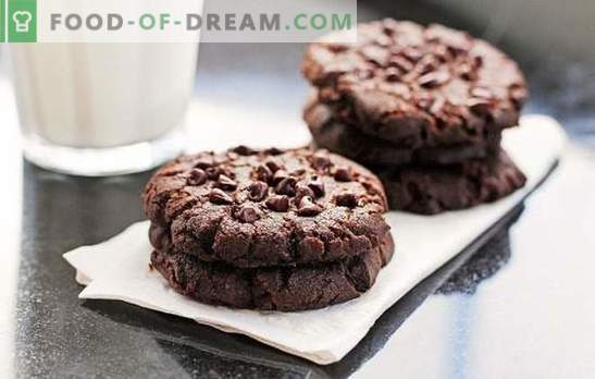 Šokoladiniai sausainiai: žingsnis po žingsnio receptas skaniam kepimui. Skanių ir aromatinių šokoladinių mikroschemų slapukų virimas naudojant nuoseklius receptus