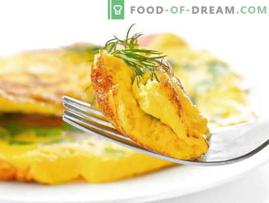 Omletas su pienu įrodytais receptais. Kaip tinkamai ir skaniai virti omletą su pienu.