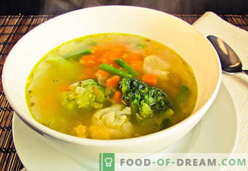 Vegetariška sriuba - įrodyta receptai. Kaip paruošti vegetarišką sriubą ir skanius.