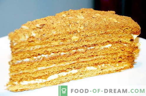 Ryzhik tortas - geriausi receptai. Kaip tinkamai ir skaniai virti pyragas Ginger.