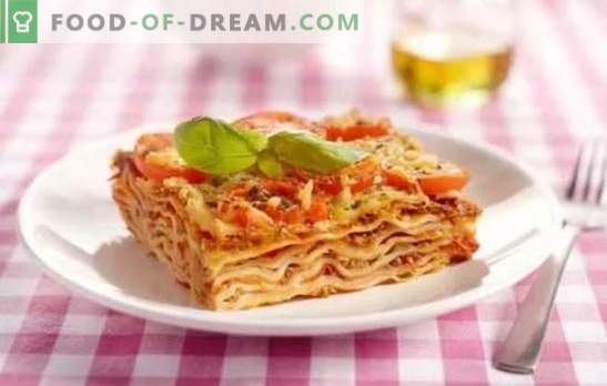 Klasikiniai Lasagna: žingsniai po žingsnio receptai itališkiems patiekalams. Valgymo paslaptys, pasirinktys ir žingsniai po žingsnio klasikinio lasagnos receptai
