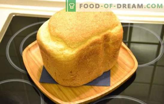 Balta duona kepimo mašinoje - klasikinė ir su įvairiais priedais. Baltos duonos su razinomis, medumi, morkomis, česnakais - duonos mašinų receptais
