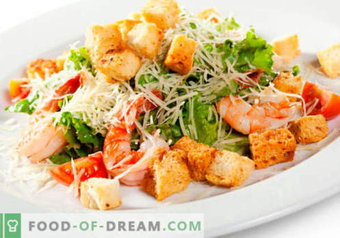 Salotos vakarienei - geriausi kulinariniai receptai. Kaip tinkamai ir skaniai salotoms gaminti vakarienę.