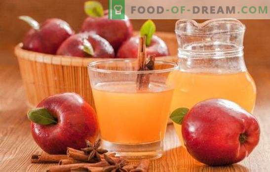 Obuolių sultys namams žiemai: nesupainiokite technologijos! Klasikiniai ir miksovye variantai šio obuolių sultims žiemai