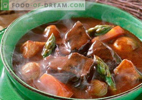 Guliašų sriuba - įrodyta receptai. Kaip tinkamai ir skaniai virti guliašų sriuba.