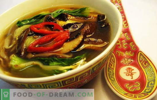 Kinijos sriuba - kelyje į Rytų išmintį. Kinų sriubos receptai su makaronais, ryžiais, jūros gėrybėmis, pomidorais, Funchoza ir žuvimis