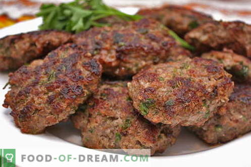 Mincemeat kotletai yra geriausi receptai. Kaip tinkamai ir skaniai virti mėsos iš maltos mėsos.