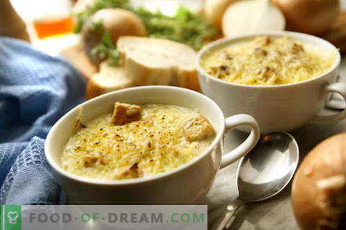 Svogūnų sriuba - geriausi receptai. Kaip tinkamai ir skaniai virti svogūnų sriuba.