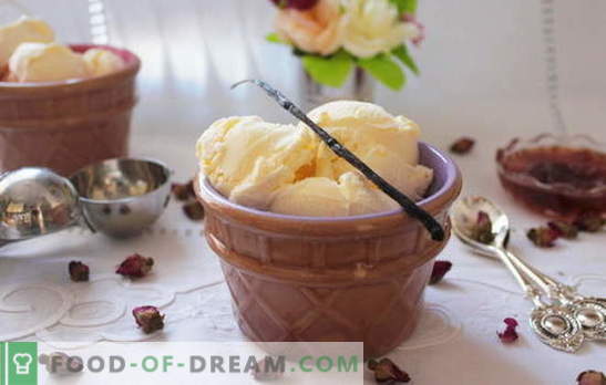 Ledai ledais namuose: grietinė, vanilė, pasak GOST. Magiški desertai iš naminių ledų - vaikystės skonis