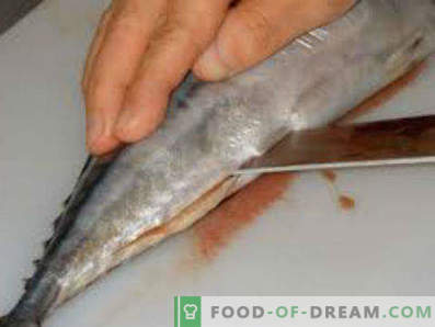 Wie man Makrelen in einer Pfanne zubereitet. Gebratene Makrele