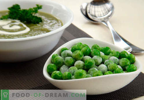 Žalioji žirnių sriuba - įrodyta receptai. Kaip tinkamai ir skaniai virti sriubos su žaliais žirneliais.