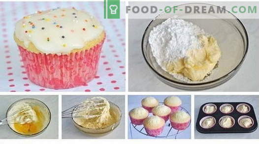 Cupcakes - kaip juos virti namuose. 7 geriausi naminiai cupcakes receptai.