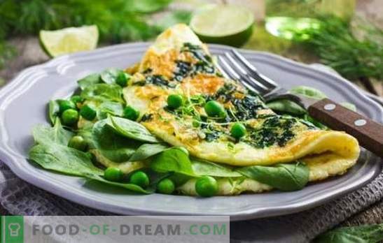 Dietos omletas yra sveiko mitybos priėmimas. Receptai dietos virtos omletės, orkaitėje, lėta viryklė, mikrobangų krosnelė
