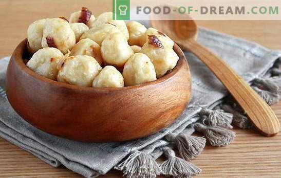 Lazūs koldūnai su bulvėmis: pagrindiniai ingredientai, virimo principai. Receptai skanūs tingūs koldūnai su bulvėmis