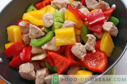 Mėsa su daržovėmis - geriausi receptai. Kaip tinkamai ir skaniai virti mėsą su daržovėmis.